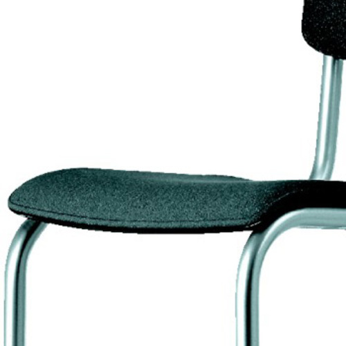 Freischwinger S 43 PVF LP [Lederpolsterung mit Armlehnen] - Thonet - Mart Stam Stahlrohrstuhl Klassiker