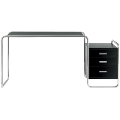 Stahlrohr Klassiker S 285/1 Schreibtisch mit einem außenliegenden Korpus - Thonet - Marcel Breuertisch