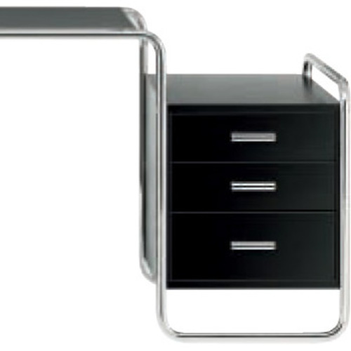 Stahlrohr Klassiker S 285/1 Schreibtisch mit einem außenliegenden Korpus - Thonet - Marcel Breuertisch