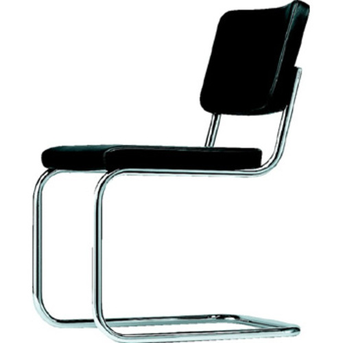 Stahlrohr Klassiker S 32 PV Polsterstuhl - Thonet - Marcel Breuer Gepolsterter Freischwinger