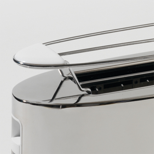 SG68 W Toaster mit Brötchenaufsatz - Alessi - Stefano Giovannoni Brötchentoaster aus Edelstahl