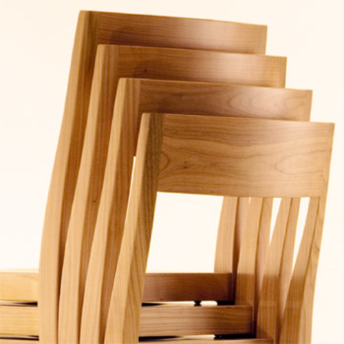 Flankenschnittstuhl F/02 stapelbar Esche - Schindlersalmerón