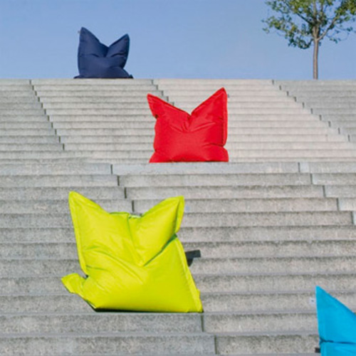 The Original Sitting Bull Outdoor Sitzsack Flame Red Feuerrot Sitzkissen Bodenkissen XXL