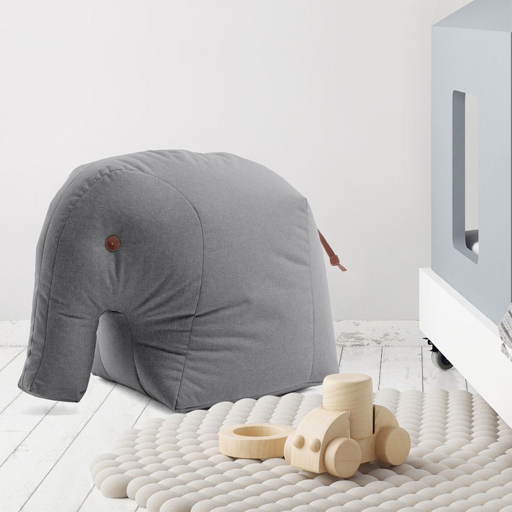 Sitting Friends Elmar Elefant Leder Grau - Sitting Bull 182014 - Susa Stofer + Veronika Wildgruber