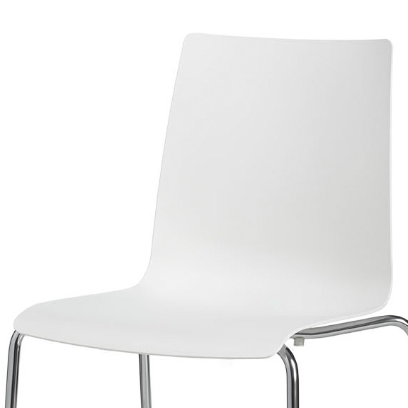 Hugo Stapelstuhl in Weiß - L&C Stendal - Stendal Collection