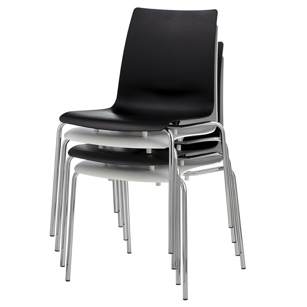 Hugo Stapelstuhl in Weiß - L&C Stendal - Stendal Collection