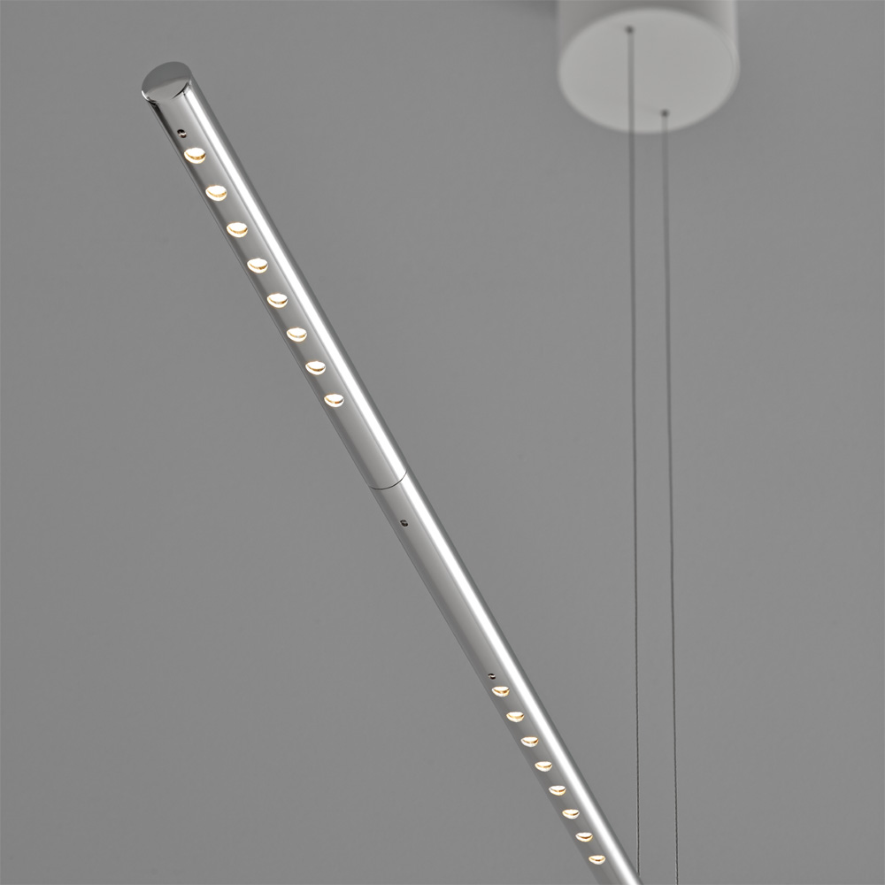 LUM 135 Lange Pendelleuchte HLUM19 L Chr Verchromt [Länge 135 cm] - Tecnolumen HLUM19 L Chr - Ulf Möller
