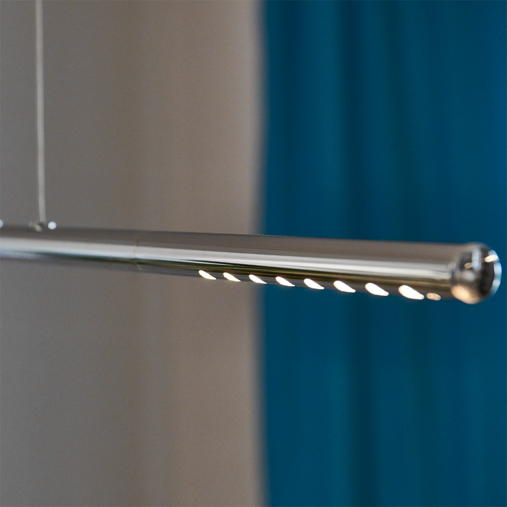 LUM 85 Kurze Pendelleuchte HLUM19 S RChr Rauchrom [Länge 84,50 cm] - Tecnolumen HLUM19 S RChr - Ulf Möller