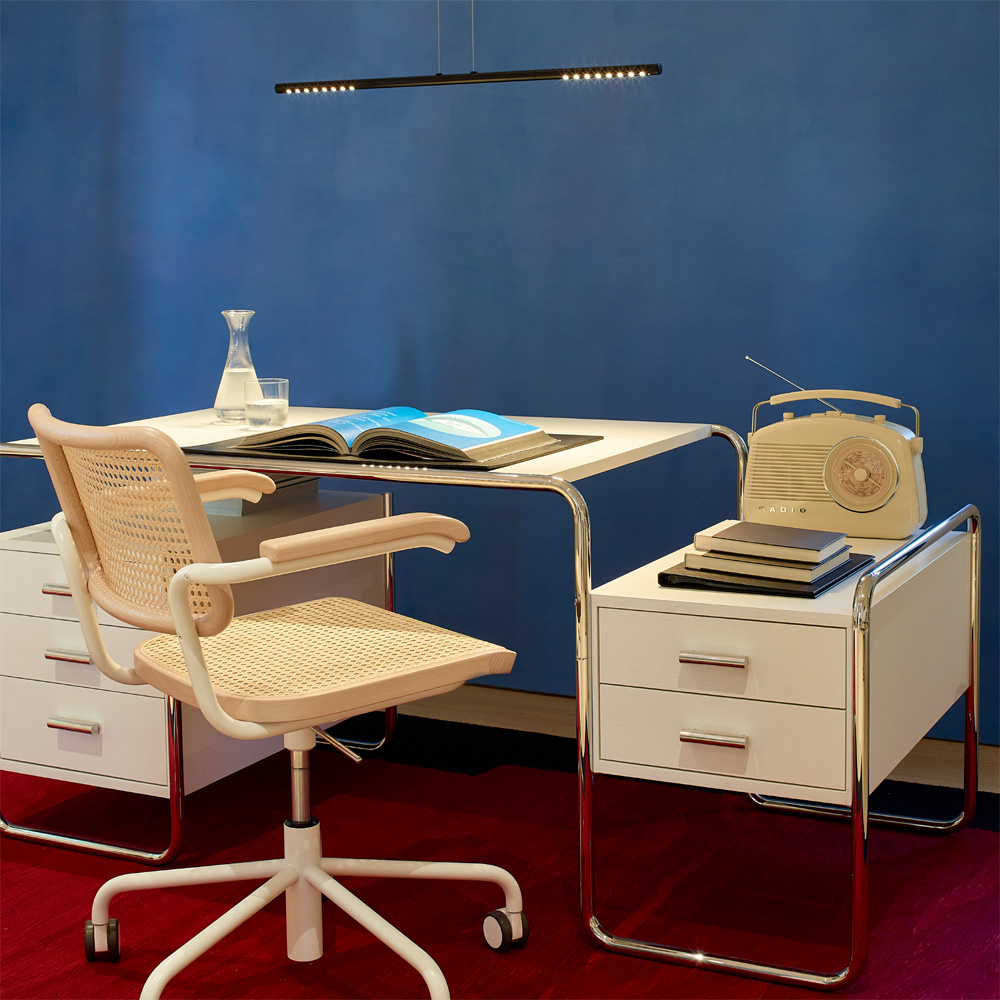 LUM 85 Kurze Pendelleuchte HLUM19 S SW Schwarz Lackiert [Länge 84,50 cm] - Tecnolumen HLUM19 S SW - Ulf Möller