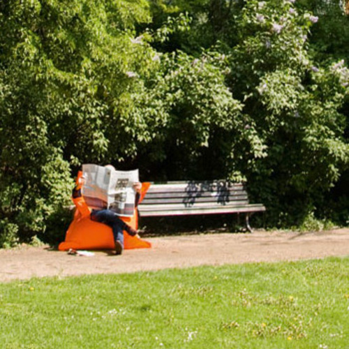 The Bull Outdoor Sitzsack Sitting Bull Schwarz, Dunkelblau, Feuerrot, Orange, Limone, Hellblau, Dunkelgrün, Dunkelbraun