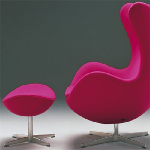 The Egg Chair / Das Ei Fußhocker auf Sternfuß [Modell 3127] - Fritz Hansen - Arne Jacobsen