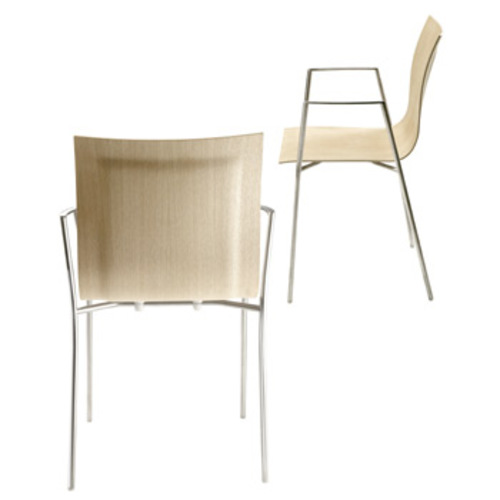 Thin S15 Armlehnenstuhl [Sitzschale Holz] - Lapalma - Karri Monni Holzstuhl