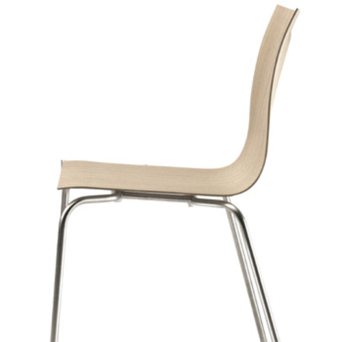 Thin S21 Kufenstuhl [Sitzschale Holz] - Lapalma - Karri Monni Holzstuhl