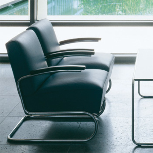 Stahlrohr Klassiker S 411 LV Sessel - Thonet Stahlrohrsessel