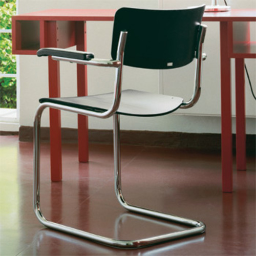 Stahlrohr Klassiker S 43 F Freischwinger - Thonet - Mart Stam Stahlrohrsstuhl