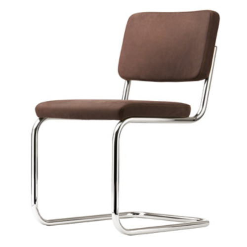 Pure Materials S 32 PV Nappaleder Dunkelbraun 9 - Thonet - Marcel Breuer Freischwinger