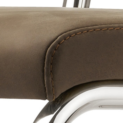 Pure Materials S 32 PV Nubukleder Mittelbraun 1 - Thonet - Marcel Breuer Freischwinger