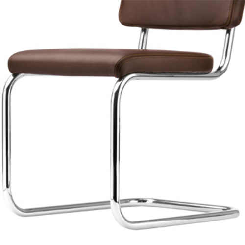 Pure Materials S 32 PV Nappaleder Dunkelbraun 2001 - Thonet - Marcel Breuer Freischwinger