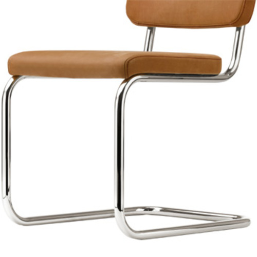 Pure Materials S 32 PV Nubukleder Ockerbraun 5 - Thonet - Marcel Breuer Freischwinger