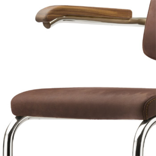 Pure Materials S 64 PV Nappaleder Dunkelbraun 9 - Thonet - Marcel Breuer Freischwinger