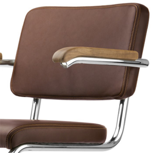 Pure Materials S 64 PV Nappaleder Dunkelbraun 2001 - Thonet - Marcel Breuer Freischwinger