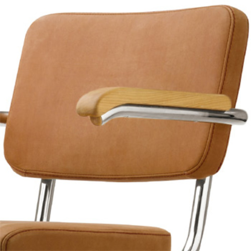 Pure Materials S 64 PV Nubukleder Ockerbraun 5 - Thonet - Marcel Breuer Freischwinger