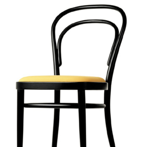 Bugholz Klassiker 214 P mit Lederpolsterung - Thonet - Michael Thonet