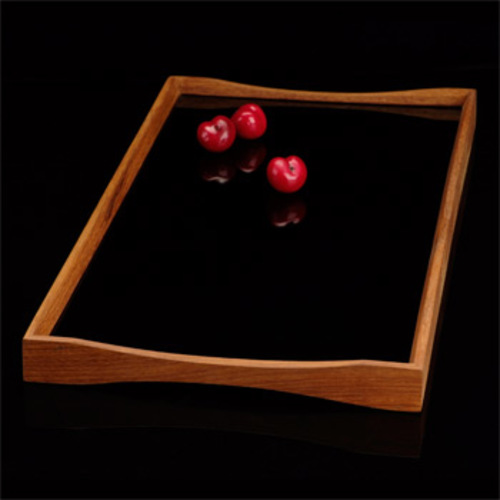 Turning Tray 3 Tablett [Black Desert / Alaska White] - ArchitectMade 761 - Finn Juhl