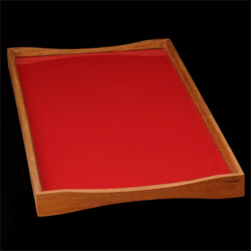 Turning Tray 3 Tablett [Black Desert / Kimono Red] - ArchitectMade 762 - Finn Juhl