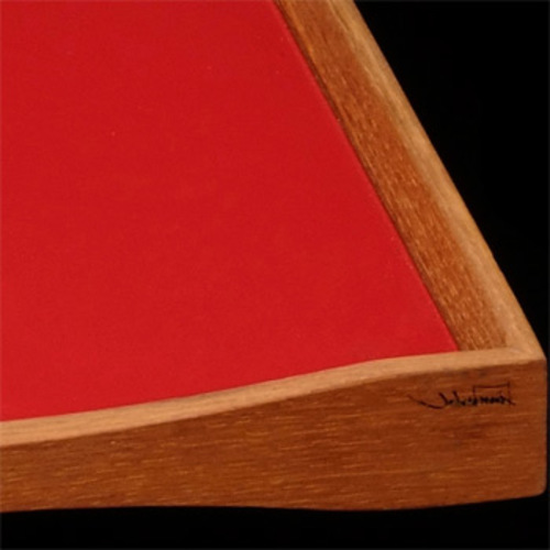 Turning Tray 3 Tablett [Black Desert / Kimono Red] - ArchitectMade 762 - Finn Juhl