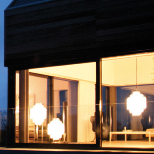 Fun 2TM Perlmutt Tischleuchte mit 2 Metallringen - Verpan - Verner Panton