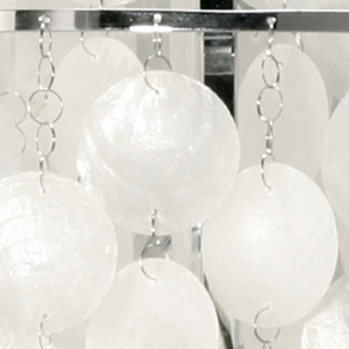 Fun 2TM Perlmutt Tischleuchte mit 2 Metallringen - Verpan - Verner Panton