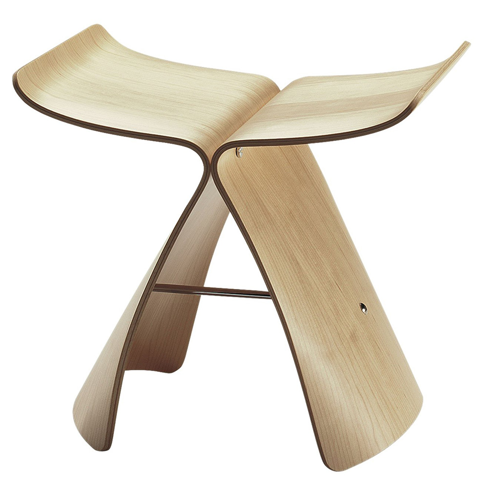 Butterfly Stool Hocker Ahorn - Vitra 201 370 01 - Sori Yanagi