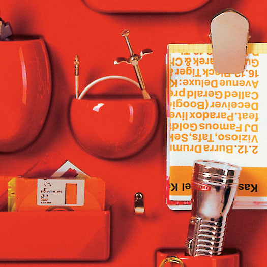 Vitra Utensilo I Rot Wandaufbewahrung 20129003 Dorothee Becker Kunststoff