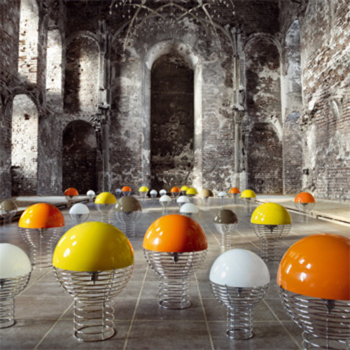 Wire White Bodenleuchte - Verpan - Verner Panton Weiße Tischleuchte