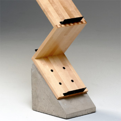 Zink Regal mit Betonfuß - Källemo - Jonas Bohlin