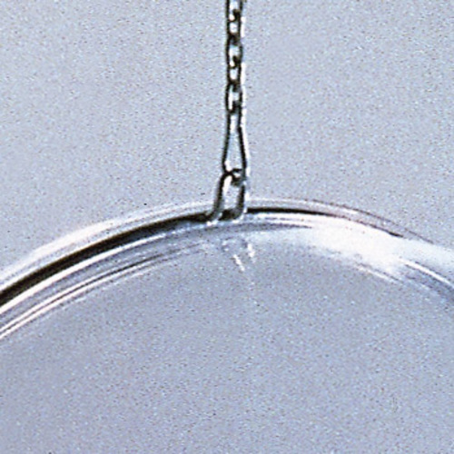 Bubble Chair Hängesessel mit silbernem Lederkissen - Adelta - Eero Aarnio