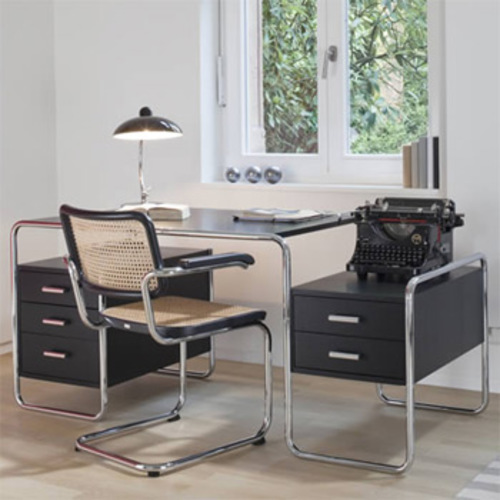 Stahlrohr Klassiker S 285 - S 285/1 - S 285/2 Schreibtisch - Thonet - Marcel Breuer Bauhausschreibtisch