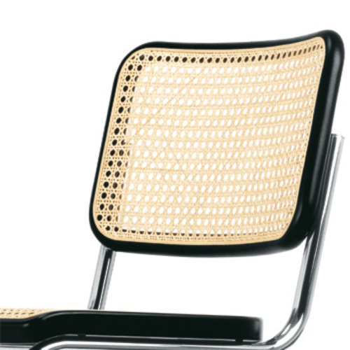 Stahlrohr Klassiker S 32 Stuhl mit Rohrgeflecht - Thonet - Marcel Breuer Stahlrohrstuhl