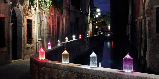 Lantern Akku Leuchte von Fabio Novembre für die Kartell Designkollektion entworfen