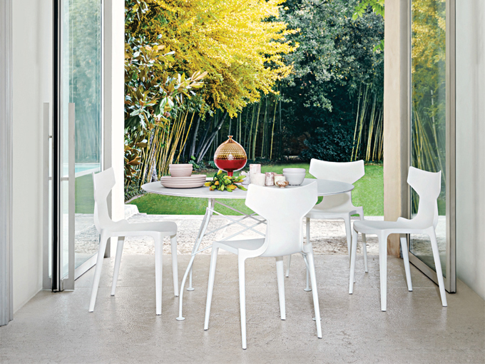 RE-Chair Stuhl ohne Armlehnen von Antonio Citterio für die Kartell Designkollektion entworfen