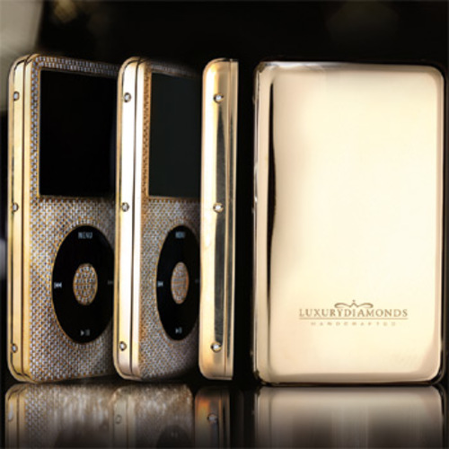 iPod Classic Diamanten Gold besetzt - Luxury Diamonds - adero Lifestyle Collection