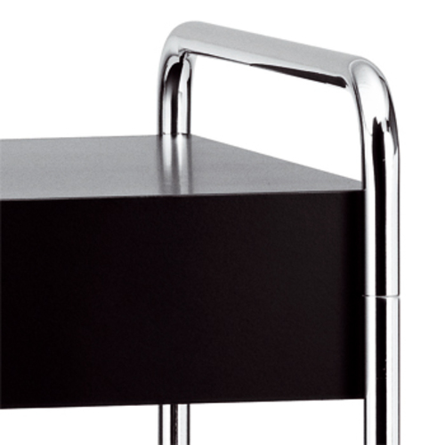 Stahlrohr Klassiker B 117 Konsoltisch - Thonet Tisch mit Schublade
