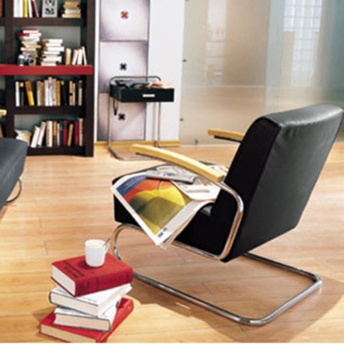 Stahlrohr Klassiker B 117 Konsoltisch - Thonet Tisch mit Schublade