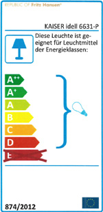 Energieeffizienzklassen A++ bis D auf einer Skala von A++ (höchste Effizienz) bis E (geringste Effizienz)